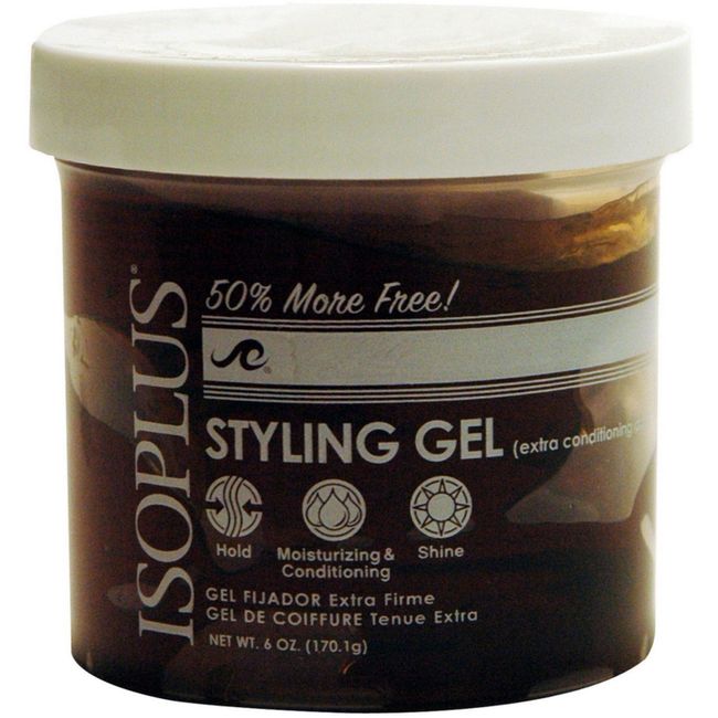 Isoplus Extra Conditioning Dark Hold Styling Gel, 6 Oz