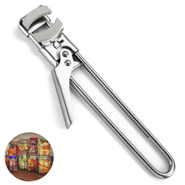 Manual Can Openers Jar Can Opener,Jar Openers for Arthritis Hands Adjustable Can Openers,Kitchen Gadget Bottle Opener for Stainless Steel Kitchen Gadget Bottle Opener Can Lids