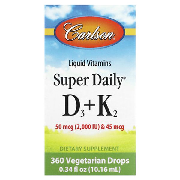 Super Daily® D3 + K2, 0.34 fl oz (10.16 ml)