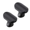 Druvlium Black Drawer Knobs 10 Pack 32mm Length Black Door Knobs Black Cupboard Knobs Black Cabinet knobs and Cupboard Door Knobs