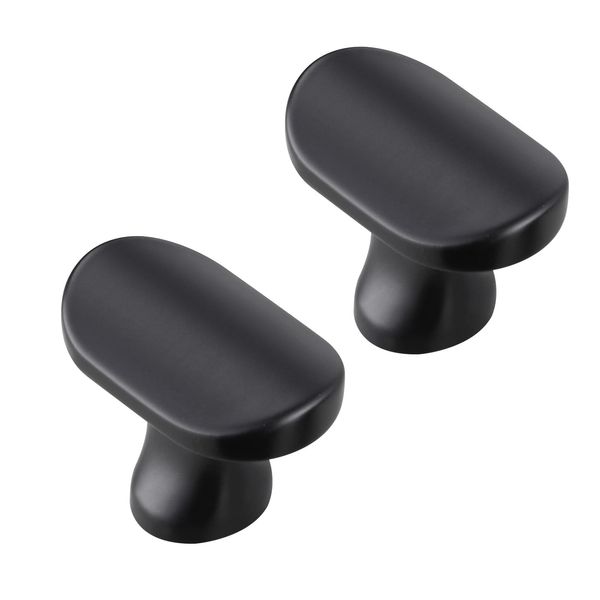 Druvlium Black Drawer Knobs 10 Pack 32mm Length Black Door Knobs Black Cupboard Knobs Black Cabinet knobs and Cupboard Door Knobs