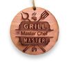 Cedar Ornament - Grill Master
