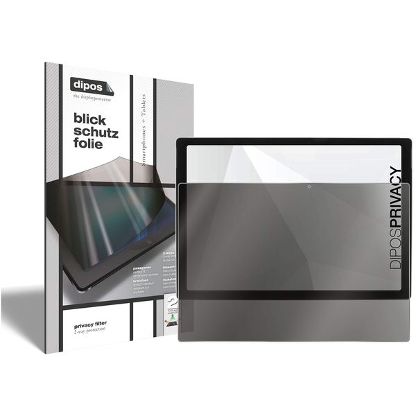 dipos I 2-Wege Blickschutzfolie kompatibel mit Microsoft Surface Pro (2017) (Im Querformat) I Sichtschutz-Folie Display-Schutzfolie Privacy-Screen - Schützt gegen seitliche Blicke