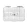 Vueset Mango - 12 Sections empty makeup palette depotting case, Clear