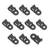 Rebower Cable Band Base Saddle Clip Manager [Keep Wire Clean] - Nylon / 4mm / Black / 50pcs