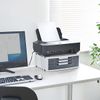 Desktop Compact Drawer 3-Tier Desktop Stand Under Printer Paper Ink Printer Rack
