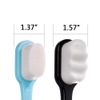 DI QIU REN Extra Soft Toothbrush for Sensitive Gums, Manual Toothbrush with 8 Tubes of 10000 Soft Floss Bristle for Gum Care, Protect Fragile Gums Good Cleaning Effect (Blue & Pink)