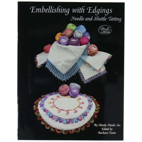 Handy Hands Embellishing with Edgings Tatting Book, Black