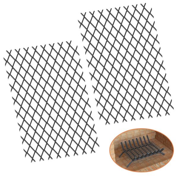 Fireplace Grate Ember Retainer, Steel Retainer Ember for Fireplace Grates, Fi...