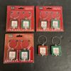 Studio Decor Holiday Christmas Square  Wine Charms 8-Pieces  