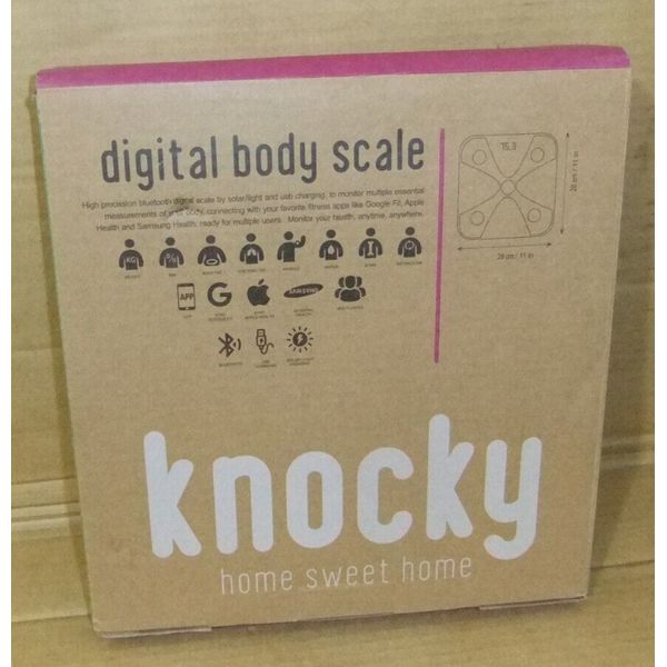 KNOCKY Scale for Body Weight and BMI Digital Bathroom Scale Body Fat Scale