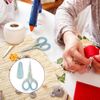 Embroidery Scissors Small, Sewing Scissors Stainless Steel Small Craft Tailoring Sharp Needlework Scissors with PU Protective Cover (1 Pack)