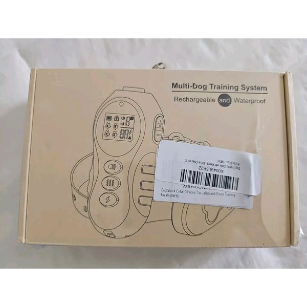 Multi Dog Training System Rechargeable and Waterproof Collar and Remote Black