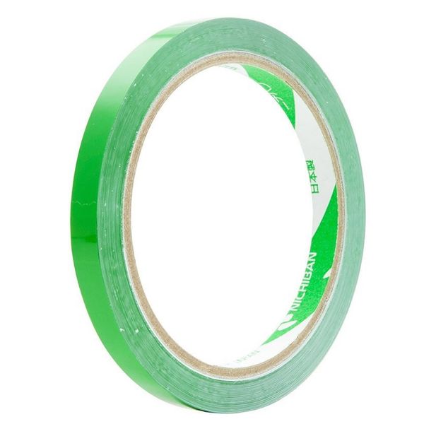 Nichiban Bag Sealing Tape No. 520, Green, 0.3 inches (9 mm) x 166.4 ft (50 m)