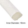 sourcing map Insulation Braid Sleeving, 9.8Ft-16mm High Temp Fiberglass Sleeve White