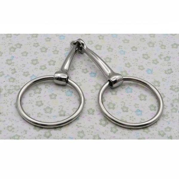 Horse Bit Bizzle Supplies Rein Stainless Steel Ring Snaffle Solid Joint Mouth bt0503, Mouth Size 127mm, Mouth Size 127MM