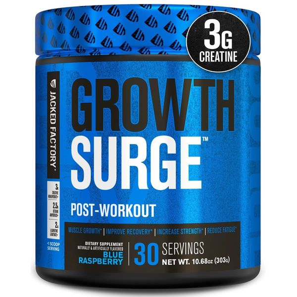 Growth Surge Creatine Post Workout w/L-Carnitine - Daily Muscle Builder & Rec...