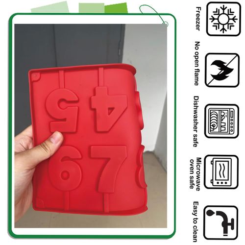 YIMINGMOLD Number 0-9 Silicone Candy Molds Numbers Lollipop Mold For Candle Candy Chocolate Birthday Cake Ice Cream Decoration