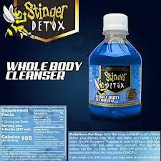 Stinger Total Detox 8oz Drink- Whole body Cleanser  Blue