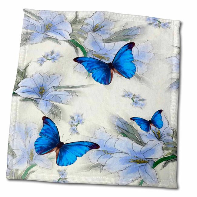 3dRose SmudgeArt Designs 2016 - Butterflies - Towels (twl-239342-3)