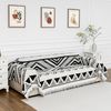 Sectional Couch Cover Black Boho Geometric Sofa Covers for Sectional Sofa L Shap