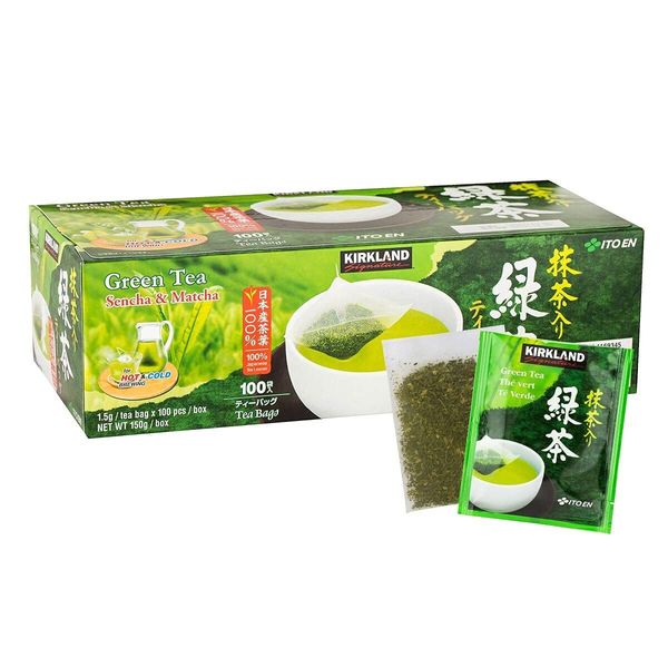 Kirkland Ito En Matcha Blend Japanese Green Tea-100 ct 1.5g tea bags