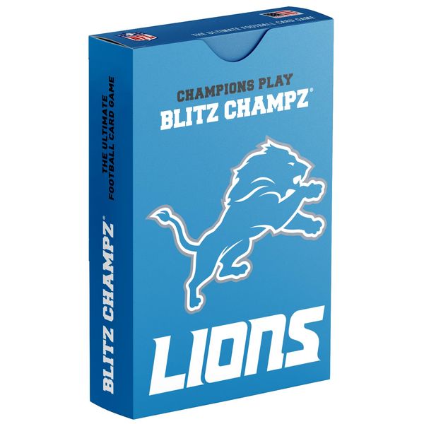 Blitz Champz Detroit Lions Card Game | Football Card Game (Ages 7+) | Fun Family Game | Party Game | Gifts for Football Fans | Card Game for Kids | Card Game for Adults (Detroit Lions)