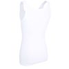 Ceceba Mens Plain White Cotton Double Rib Tank Top 2 Pack, White