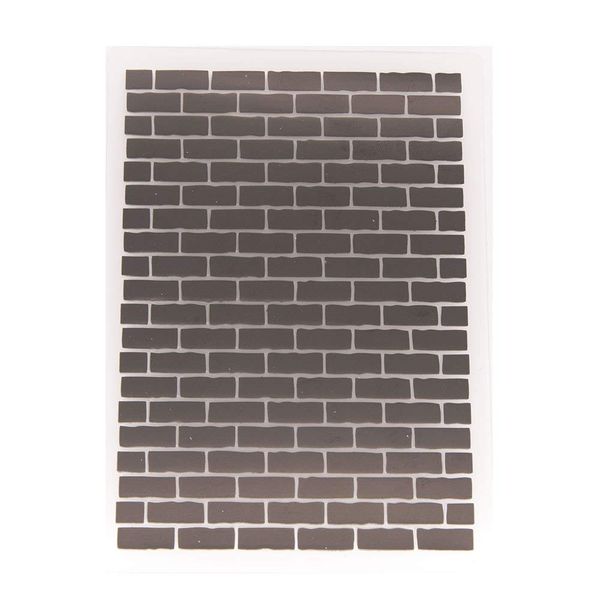 Bricks Wall Background Plastic Embossing Folder for Scrapbook DIY Album Card Tool Plastic Template Folders