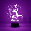 Sylvester & Tweety, Personalized FREE, LED Night Light Lamp w/ Remote Control