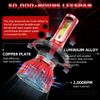 2 side 9003 H4 LED Headlight Bulb Conversion Kit High Low Beam 6000K Super White
