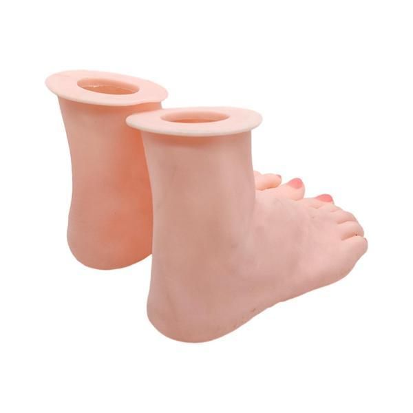 Female Mannequin Foot Display Silicone Foot Model Ankle Bracelet Shoe Socks Display Manicure Tool Jewelry Chain Home Shop