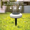 Bell + Howell Color Changing LED Solar Powered Disk Lights - 8 Pack