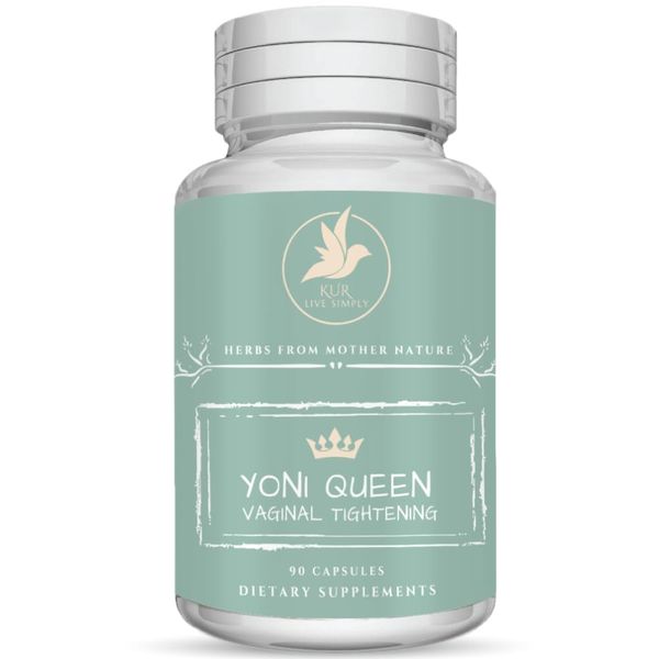 Yoni Queen Natural Vaginal Tightening Pills - 90 Vegan Capsules - Highest Potency 3800mg Vagina tightening for Women Formula, Vagina Tightener & Vagy Rejuvenation Supplement for Tight and Happy Vag