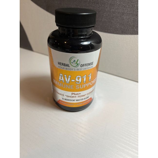 Herbal Offense AV-911 Immune Support 60 Capsules Exp 7/25 NEW OTHER