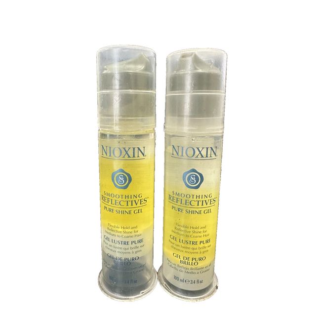 (2) Nioxin Smoothing Reflectives Pure Shine Gel, Medium To Coarse Hair, 3.4 Oz