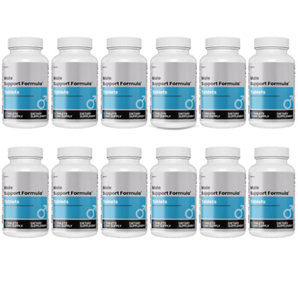 Male Support Supplement, Advanced Dietary Formula - 12 Bottles