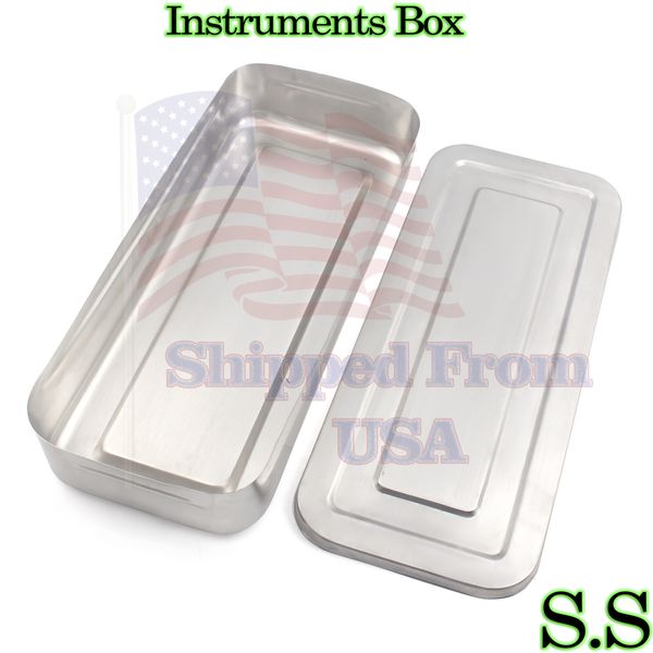 Instruments Box 8x4x2" SURGICAL DENTAL INSTRUMENTS NEW