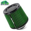 3" 76mm Dry Air Filter Cold Air Intake Cone Replacement High Flow Inlet GREEN