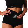 Carriwell Adjustable Organic Cotton Belly Binder (Small/Medium, Black)