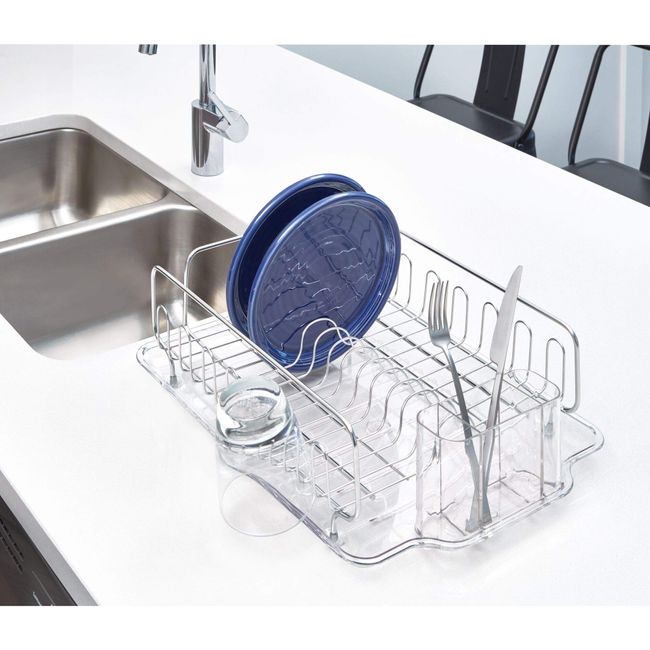 Silverware drainer for discount sink