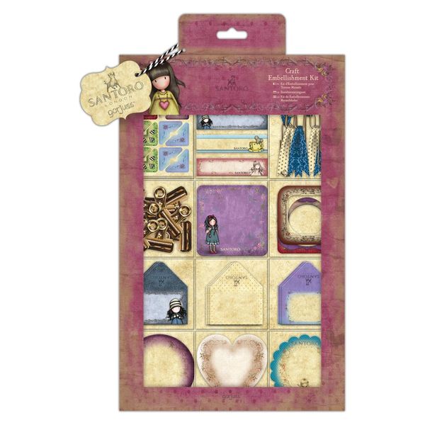 Santoro Gorjuss Craft Embellishments, Multi-Colour, One Size