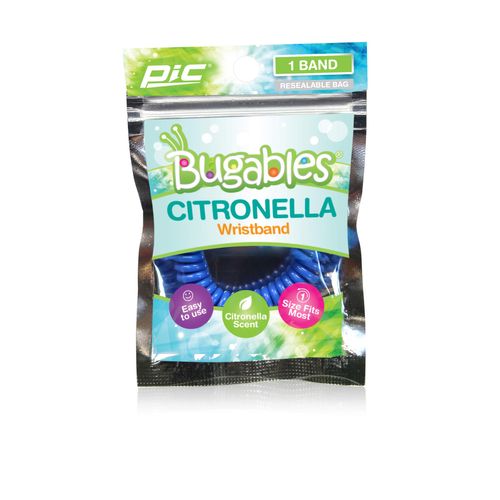 PIC Bugables Citronella Scented Coil Wristbands, Reusable and Resealable, One Size Fits All (Pack of 24)
