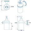 Croydex Westminster Soap Dispenser - Chrome & Glass