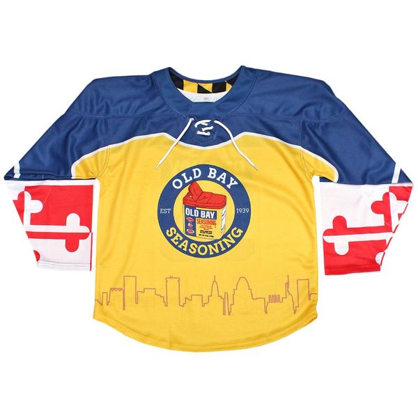 Old Bay Skyline / Hockey Jersey - Small / Yellow