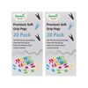 40 x Soft Rubber Grip Pegs Strong Clothes Line Dry Clips - Assorted Colours