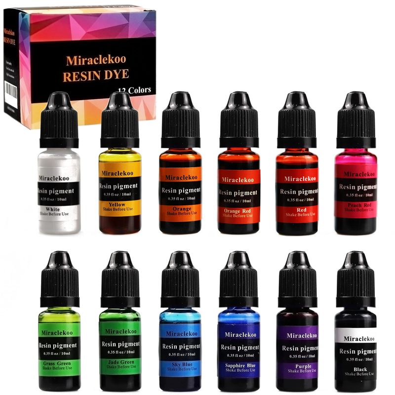 12 Colors Epoxy Resin Color Dye Colorant Liquid Epoxy Resin Pigment ...