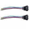 2Pcs 5-Pin/Wire 15cm Car Window Power Switchs Universal UP/DOWN Red LED Lighted DC12V 24V 20A