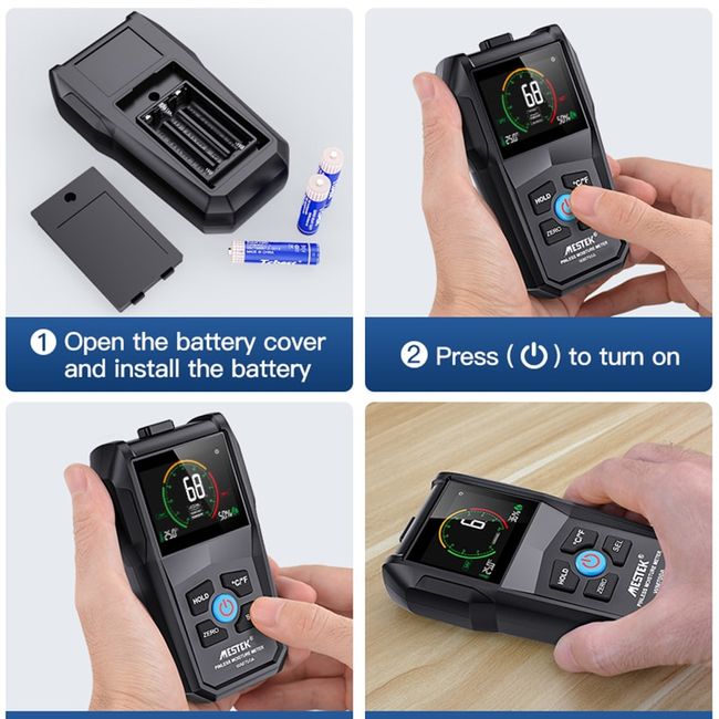 MESTEK WM710 Pinless Moisture Meter&MESTEK CM83E Digital Clamp Meter