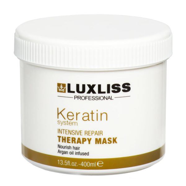 Luxliss Keratin Hair Mask, Hydrating Argan Oil Hair Mask, Keratin Hair Treatment Thermal Activated, Repair Dry Damaged Hair, Soften Frizz, Deep Conditioning Hair Mask for All Hair Types